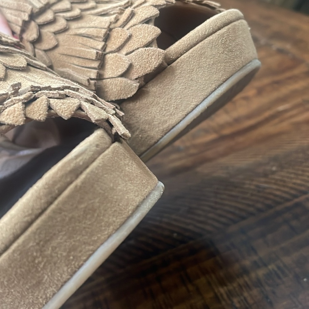 LUCKY BRAND Jeena Fringe Suede Wedges - Picture 14 of 16